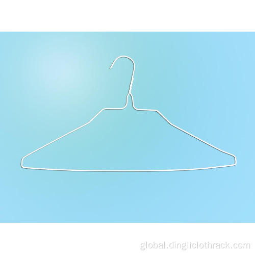 Space Saving Metal Cloth Hanger 20"13g white polo or knit hanger Supplier